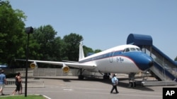 FILE - The Lisa Marie, pictured, is one of two jets once owned by the late Elvis Presley that will be put up for bids.
