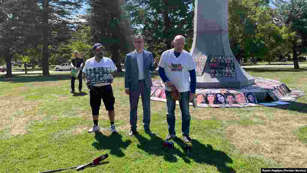 &nbsp;مارک آرنولد، وکیل پرونده وکیل شماری از خانواده&zwnj;های جانباختگان پرواز پی&zwnj;اس۷۵۲، پیش از آغاز &laquo;راهپیمایی برای دادخواهی&raquo; در سخنرانی خود گفت، رسیدن پرونده سرنگونی هواپیما پی&zwnj;اس ۷۵۲ توسط موشک&zwnj;های سپاه پاسداران به دادگاه&zwnj;های بین&zwnj;المللی یعنی دادخواهی. (عکس&zwnj;: صدای آمریکا)