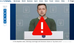 Серьезная подделка: «дипфейк» Зеленского, где он якобы призывает сдаться.