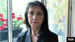 Gulbahar Haitiwaji, 55, spent nearly three years in several detention facilities in Xinjiang. (Shih-Wei Chou/VOA)