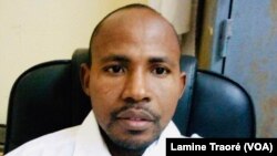 Dr Daouda Diallo, porte-parole du Collectif contre l’impunité et la stigmatisation des communautés, Ouagadougou, le 19 août 2022.