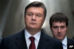 FILE - Then president of Ukraine, Viktor Yanukovych, is seen in a Dec. 1, 2011, photo.