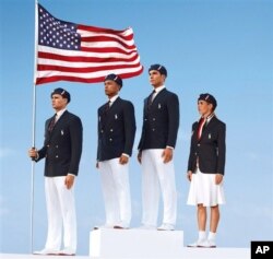 Seragam upacara yang akan dikenakan para atlit olimpiade Amerika (Foto: dok).