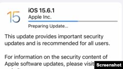 Apple IOS update