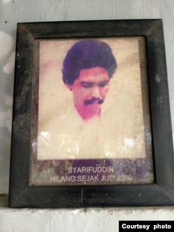 Salah satu korban penghilangan paksa di Aceh. (Courtesy: KontraS Aceh)