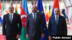 İlham Əliyev, Şarl Mişel və Nikol Paşinyan 