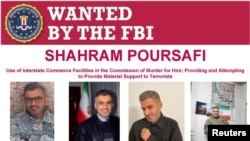 Poster yang dirilis oleh FBI menunjukkan Shahram Poursafi, agen mata-mata asal Iran yang dituduh terlibat dalam rencana pembunuhan mantan penasihat kemananan nasional AS John Bolton. Poster dirilis pada 10 Agustus 2022. (Foto: Federal Bureau of Investigation/Handout via Reuters)