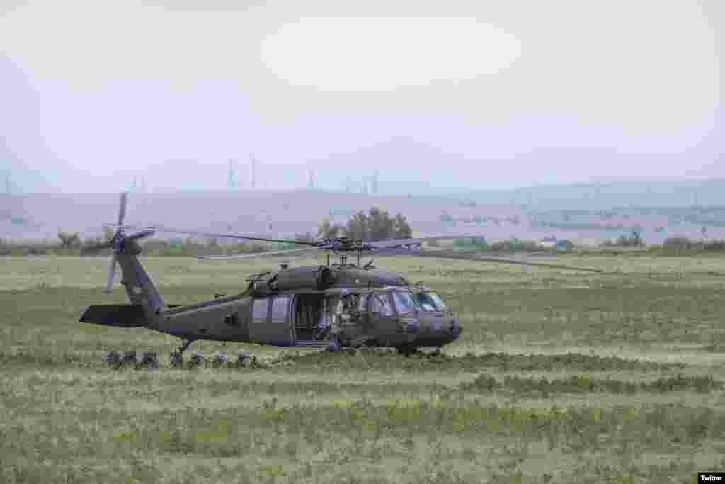 აშშ-ს სამხედრო შვეულმფრენი ვაზიანში 