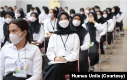 FILE - Mahasiswa baru Unila mengikuti Pengenalan Kehidupan Kampus bagi Mahasiswa Baru, 15-19 Agustus 2022. (Foto: Humas Unila)