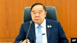 Acting Prime Minister Prawit Wongsuwan attends a meeting in Bangkok, Thailand, Aug. 25, 2022. 