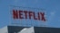 The Netflix logo is seen on top of the company's office building in Hollywood, California, March 2, 2022. Netflix was among several entertainment giants attending the Fame Week Africa conference in Cape Town, South Africa.