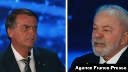 30일 브라질 대선 결선에서 맞붙는 자이르 보우소나루(사진 왼쪽) 대통령과 루이스 이나시우 룰라 다시우바 전 대통령 (자료사진)