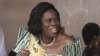 L'ancienne Première Dame de Côte d'Ivoire Simone Ehivet Gbagbo, présidente du Mouvement des Générations Capables ("Mouvement des Générations Capables", MGC), lors de l'assemblée générale extraordinaire de son parti politique à Abidjan le 20 août 2022. (Ph