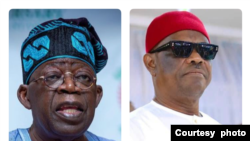 Bola Tinubu, hagu, Nyesom Wike, dama (Facebook/Instagram: Bola Tinubu/Nyesome Wike)