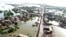 Homes are surrounded by floodwaters in Sohbat Pur city of Jaffarabad, a district of Pakistan's southwestern Baluchistan province, Aug. 29, 2022.