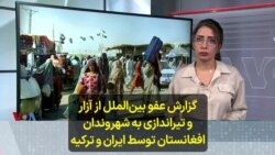گزارش عفو بین‌الملل از آزار و تیراندازی به شهروندان افغانستان توسط ایران و ترکیه