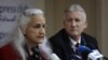 FILE - Marc and Debra Tice, parents of U.S. journalist Austin Tice, who was abducted in Syria more than six years ago, give a press conference in Beirut, Dec. 4, 2018.