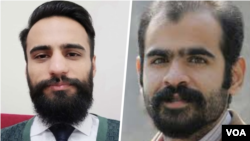 کسری نوری (راست) و بهنام موسیوند