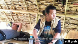 A screenshot of 'Walking Into The Darkness', a documentary on journalists covering Myanmar's coup