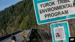 Yurok Tribal Police Chief Greg O'Rourke visits the last confirmed location on Jan. 19, 2022, where Emmilee Risling was seen before going missing in October 2021, in Klamath, California.