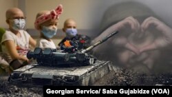 Anak-anak Ukraina di tengah berkecamuknya invasi Rusia sebagai ilustrasi. (Foto: VOA)