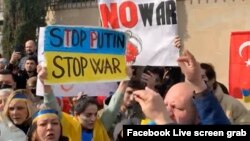 A rally in support of Ukraine was held in Azerbaijan