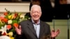 FILE - Former President Jimmy Carter teaches Sunday School class at Maranatha Baptist Church in his hometown of Plains, Georgia, Aug. 23, 2015. Audio recordings from his classes just earned the late president a Grammy.