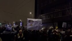 Protest studenata ispred zgrade RTS-a u Beogradu 