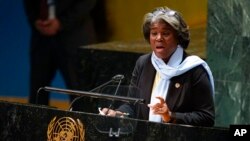 ლინდა თომას-გრინფილდი, აშშ-ის წარმომადგენელი გაეროში.