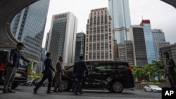 资料照片: 2022年11月2日全球金融领袖投资峰会期间的香港金融区