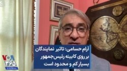 آرام حسامی: تاثیر نمایندگان بر روی کابینه رئیس‌جمهوری بسیار کم و محدود است