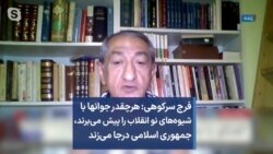  سرکوهی: جوانها با شیوه‌های نو انقلاب را پیش می‌برند