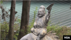 A statue at the headquarters of the Confucius Institute at the University of La Plata in Argentina.