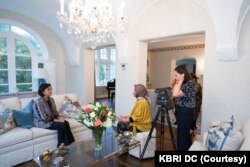 Menteri Keuangan Sri Mulyani di Washington DC, AS. (Foto: KBRI DC)