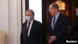 BMT Bosh kotibi va Rossiya bosh diplomati. Moskva, 26-aprel, 2022.