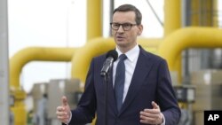 마리우스 모라비에츠키 폴란드 총리.