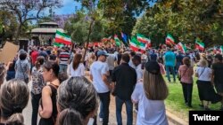 تظاهرات ایرانیان در شهر پرث در غرب استرالیا 