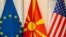 Знамиња на ЕУ, Северна Македонија и САД