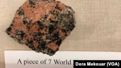 A piece of the World Trade Center on display at the U.S. Secret Service Museum in Washington, D.C.