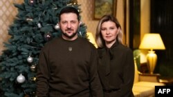 우크라이나의 볼로디미르 젤렌스키 대통령 부부