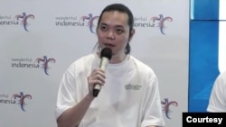 Ketua Panitia Earth Festival Indonesia 2022, Vincent Tenggara, Senin (21 November 2022) (Foto : Tangkapan Layar)