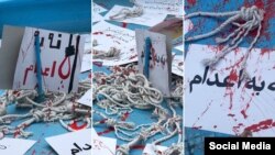 Təbrizdə tələbələrin Etirazçılara edam cəzasının tətbiq edilməsinə simvolik etirazı