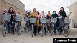 A cycling camp for women in Pakistan has raised the ire of a religious political party that sees it as a cultural threat. (Samar Khan)