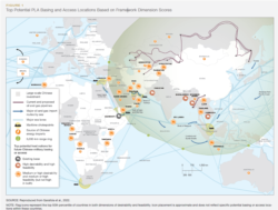 中国解放军可能建立的海外基地和准入版图（来源：兰德报告截图）