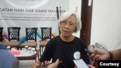 Keluarga Korban Peristiwa Semanggi 1, Maria Catarina Sumarsih. (Dokumentasi Sasmito)