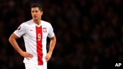 Le capitaine polonais Robert Lewandowski