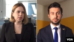 Novinari Glasa Amerike Julija Jarmolenko i Miša Komadovski svakodnevno izveštavaju o ratu u Ukrajini i američkoj politici gledaocima u Ukrajini i Rusiji (Foto: VOA)