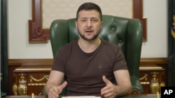 Predsednik Ukrajine Volodimir Zelenski govori iz Kijeva, Ukrajina, 20. marta 2022.