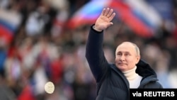 Vladimir Putin na mitingu u Moskvi, 18. marta 2022.