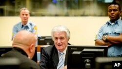 Radovan Karadžić u sudnici Tribunala u Hagu, 2016.
